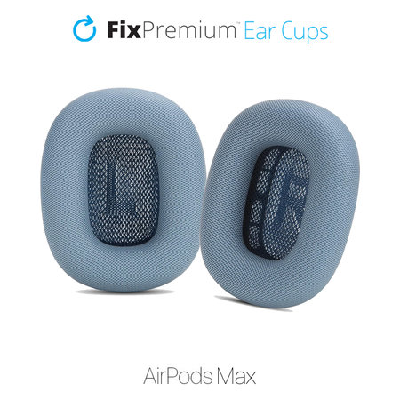 FixPremium - Nadomestni Ušesni Čepki za Apple AirPods Max (Eco-Leather), modra