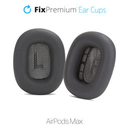FixPremium - Nadomestni Ušesni Čepki za Apple AirPods Max (Eco-Leather), space gray