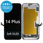Zaslon Soft OLED za iPhone 14 Plus, Steklo na dotik z okvirjem, FixPremium