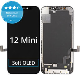 Apple iPhone 12 Mini - LCD zaslon + steklo na dotik + okvir Soft OLED FixPremium