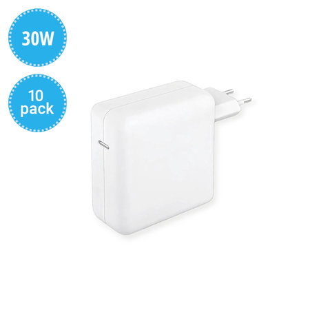 USB-C polnilni adapter, 30W, združljiv z Apple, 10 pack