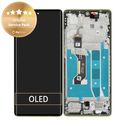 Motorola Moto G85 5G - LCD zaslon + steklo na dotik + okvir (Olive Green) - 5D68C24855 Genuine Service Pack