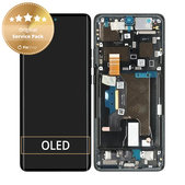Motorola Edge 50 Ultra - LCD zaslon + steklo na dotik + okvir (Forest Grey) - 5D68C24483 Genuine Service Pack