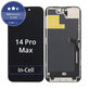 Zaslon In-Cell FHD za iPhone 14 Pro Max, Steklo na dotik z okvirjem, FixPremium