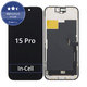 Zaslon In-Cell FHD za iPhone 15 Pro, Steklo na dotik z okvirjem, FixPremium