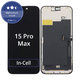 Zaslon In-Cell FHD za iPhone 15 Pro Max, Steklo na dotik z okvirjem, FixPremium