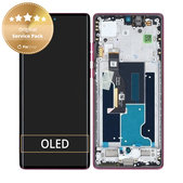 Motorola Edge 50 Fusion - LCD zaslon + steklo na dotik + okvir (Hot Pink) - 5D68C24345 Genuine Service Pack
