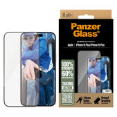 Kaljeno steklo UWF z aplikatorjem za iPhone 16 Plus/15 Plus, Črna, PanzerGlass