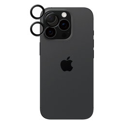 PanzerGlass - Zaščitni Ovitek za Objektiv Kamere Hoops Ceramic za iPhone 16 Pro in 16 Pro Max, črn