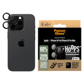Zaščita objektiva Hoops za iPhone 16 Pro Max/16 Pro, Črna, PanzerGlass