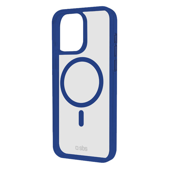 SBS - Ovitek Mag Frame z MagSafe za iPhone 16 Pro, modra