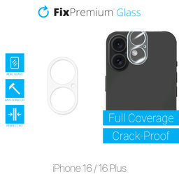 FixPremium Glass - Kaljeno steklo za zadnjo kamero za iPhone 16 in 16 Plus