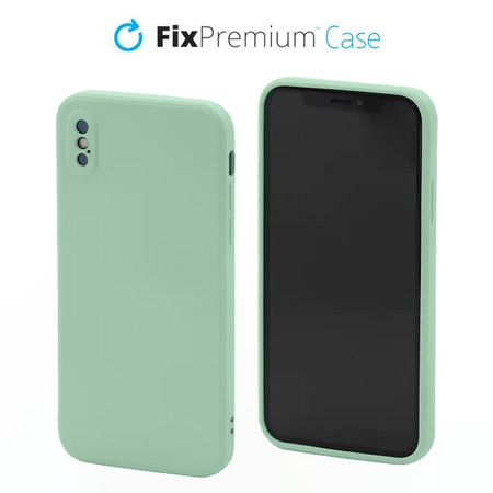 FixPremium - Silikonski ovitek za iPhone X in XS, zelena