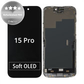 Apple iPhone 15 Pro - LCD zaslon + steklo na dotik + okvir Refurbished PRO