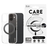 Ovitek Kickstand z MagSafe za iPhone 16, Črna, CARE