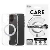 Ovitek Kickstand z MagSafe za iPhone 16, Srebrna, CARE