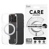 Ovitek Kickstand z MagSafe za iPhone 16 Pro, Srebrna, CARE