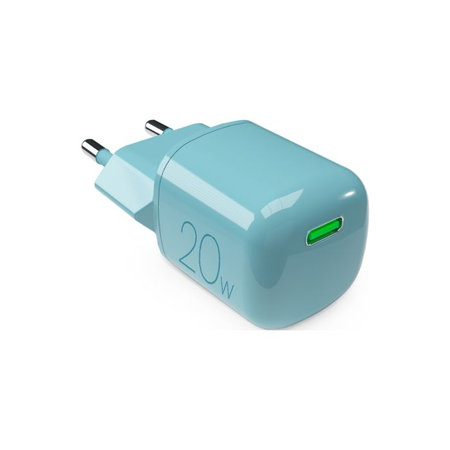 PURO - Polnilni adapter MiniPro USB-C, GaN, 20W, island mist