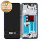 Motorola Edge 50 Neo - LCD zaslon + steklo na dotik + okvir (Nautical Blue) - 5D68C28686 Genuine Service Pack