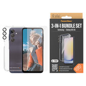 Bundle Hoops + Kaljeno steklo UWF + Hard Case D3O za Samsung Galaxy A25 5G, Prozorna, PanzerGlass