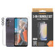 Bundle Hoops + Kaljeno steklo UWF + Hard Case D3O za Samsung Galaxy A25 5G, Prozorna, PanzerGlass