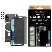 Bundle Hoops + Kaljeno steklo UWF Privacy + Hard Case za iPhone 16, PanzerGlass