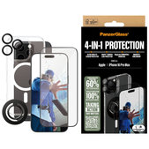 Bundle Hoops + Kaljeno steklo UWF + Hard Case + Magnetic Ring Mount za iPhone 16 Pro Max, PanzerGlass