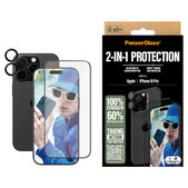 Bundle Hoops + UWF kaljeno steklo za iPhone 16 Pro, PanzerGlass