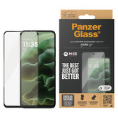 Kaljeno steklo UWF za Motorola Moto G35 5G, Črna, PanzerGlass