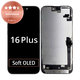 Zaslon za iPhone 16 Plus, Steklo na dotik z okvirjem, Refurbished