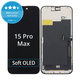 Apple iPhone 15 Pro Max - LCD zaslon + steklo na dotik + okvir Soft OLED FixPremium