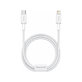 Baseus - Kabel Lightning/USB-C, 1.5m, bela