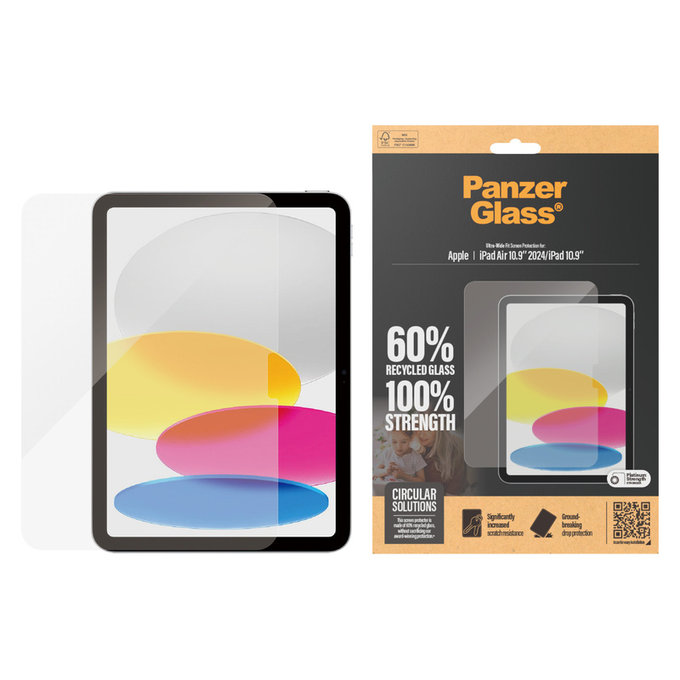 Kaljeno steklo UWF za iPad 10,9"/iPad Air 11'', Prozorna, PanzerGlass