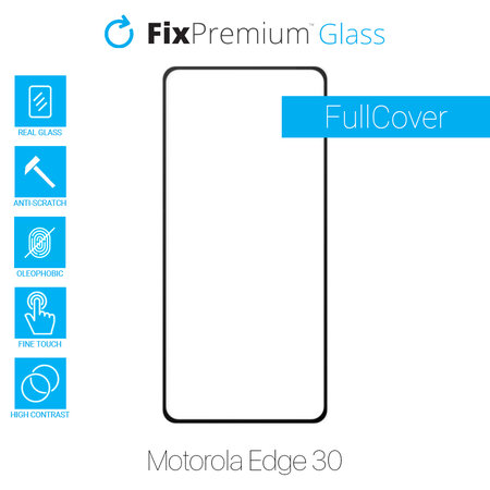 FixPremium FullCover Glass - kaljeno steklo za Motorola Edge 30