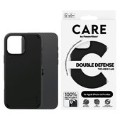 Ovitek Double Defense za iPhone 16 Pro Max, Črna, CARE