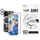 Bundle Hoops Ceramic + Kaljeno steklo UWF Ceramic + Ovitek Kickstand za iPhone 16 Pro, CARE