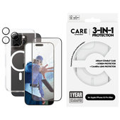 Bundle Hoops + Kaljeno steklo UWF + Ovitek Urban Combat za iPhone 16 Pro Max, CARE