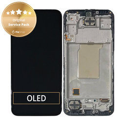 Samsung Galaxy M35 M356B - LCD zaslon + steklo na dotik + okvir (Black) - GH82-35001A Genuine Service Pack