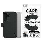Ovitek Wallet Tango Two-In-One s QI za Samsung Galaxy S25, Črna, PanzerGlass