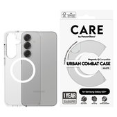 Ovitek Urban Combat z belim QI za Samsung Galaxy S25+, Prozorna, PanzerGlass