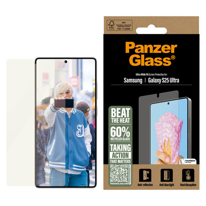 Kaljeno steklo UWF All-in-One z aplikatorjem za Samsung Galaxy S25 Ultra, Prozorna, PanzerGlass