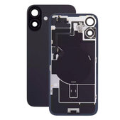 Apple iPhone 16 - Steklo zadnjega ohišja + Leča kamere + Kovinska plošča + Magsafe magnet + Flex kabel (Black)