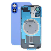 Apple iPhone 16 - Steklo zadnjega ohišja + Leča kamere + Kovinska plošča + Magsafe magnet (Ultramarine)