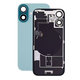 Apple iPhone 16 - Steklo zadnjega ohišja + Leča kamere + Kovinska plošča + Magsafe magnet (Teal)