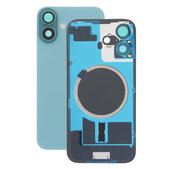 Apple iPhone 16 Plus - Steklo zadnjega ohišja + Leča kamere + Kovinska plošča + Magsafe magnet (Teal)