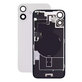 Apple iPhone 16 Plus - Steklo zadnjega ohišja + Leča kamere + Kovinska plošča + Magsafe magnet (White)