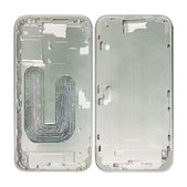 Apple iPhone 16 Plus - Srednji okvir + Gumbi za vklop + Glasnost (White)