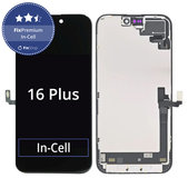 Zaslon In-Cell FHD za iPhone 16 Plus, Steklo na dotik z okvirjem, FixPremium
