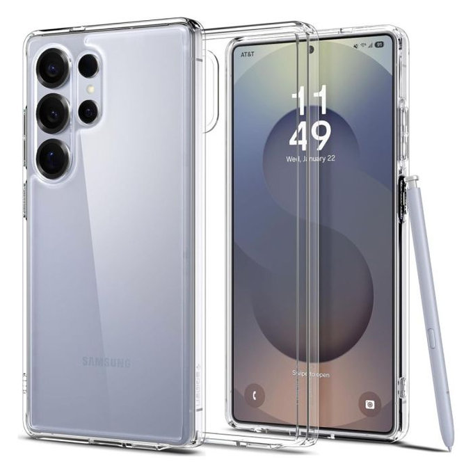 Spigen - Ovitek Ultra Hybrid za Samsung Galaxy S25 Ultra, Crystal Clear