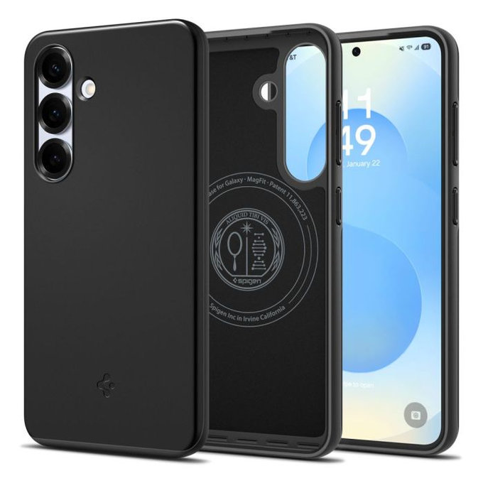 Spigen - Ovitek Thin Fit z MagSafe za Samsung Galaxy S25, črna